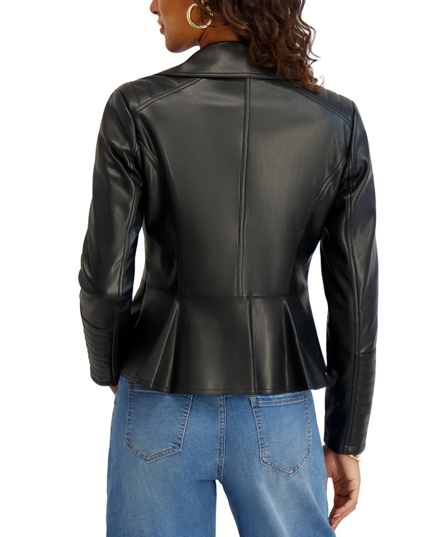 Kensie Kensie Peplum Moto Jacket