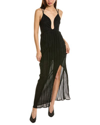 Suboo Crystal Maxi Dress Black