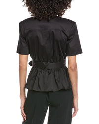 Toccin Ezra Safari Peplum Top