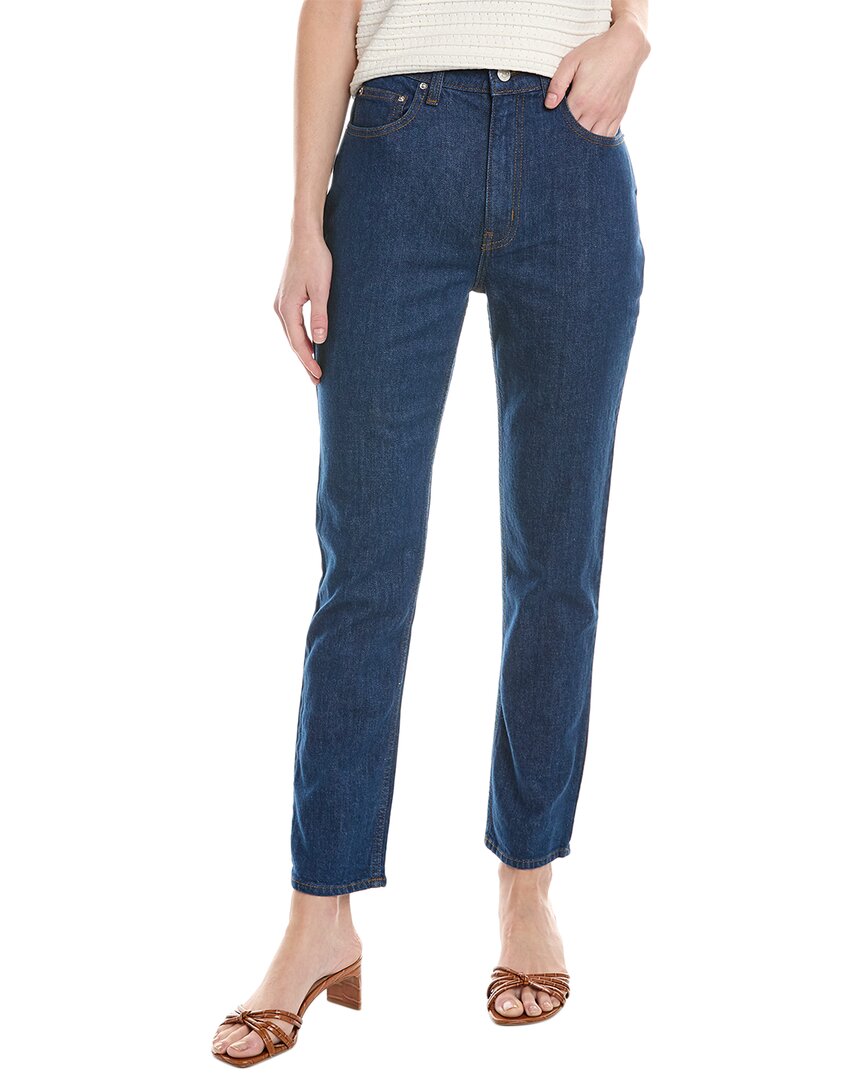 Derek Lam 10 Crosby Womens Eden High-Rise Dark Slim Leg Jean, 25, Blue