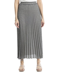 Max Studio Pleated Maxi Skirt Black