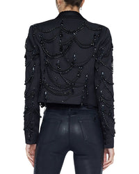 L'agence Jen Beaded Crop Blazer