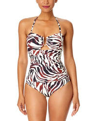 Anne Cole Ring Front Bandeau One-Piece