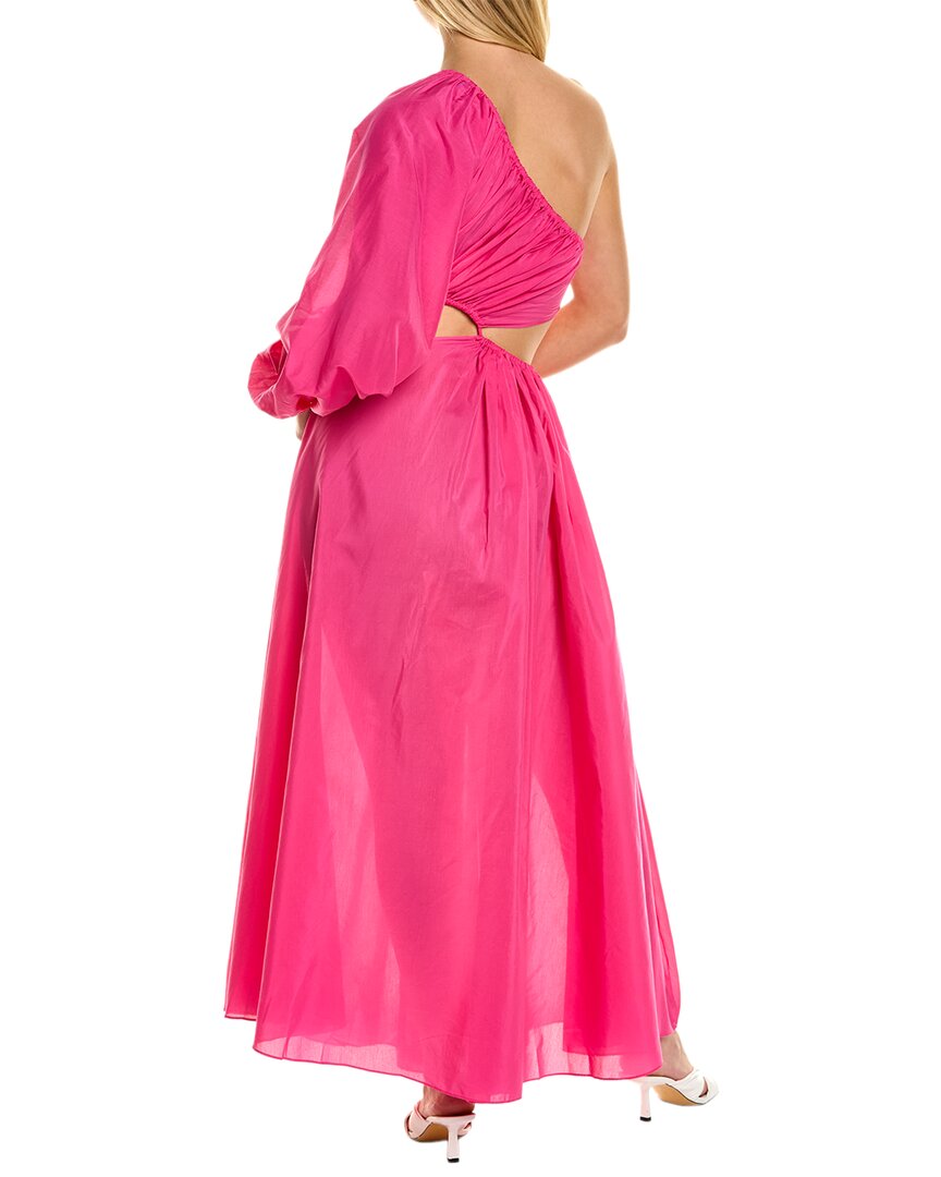 Matteau One-Shoulder Silk-Blend Maxi Dress