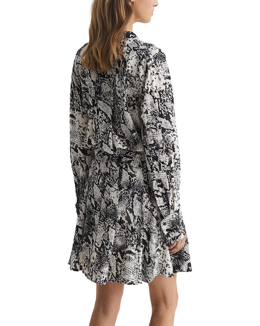 Reiss Scarlett Animal Print Flippy Dress