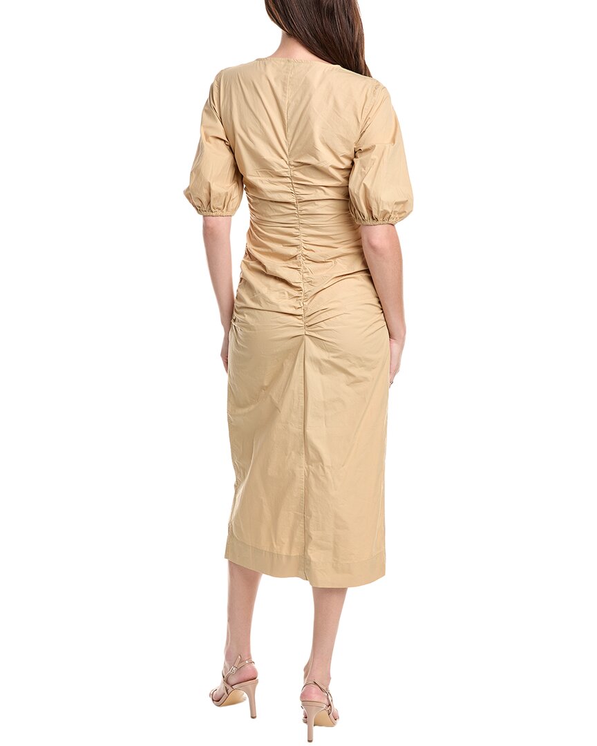 Ganni Poplin Maxi Dress