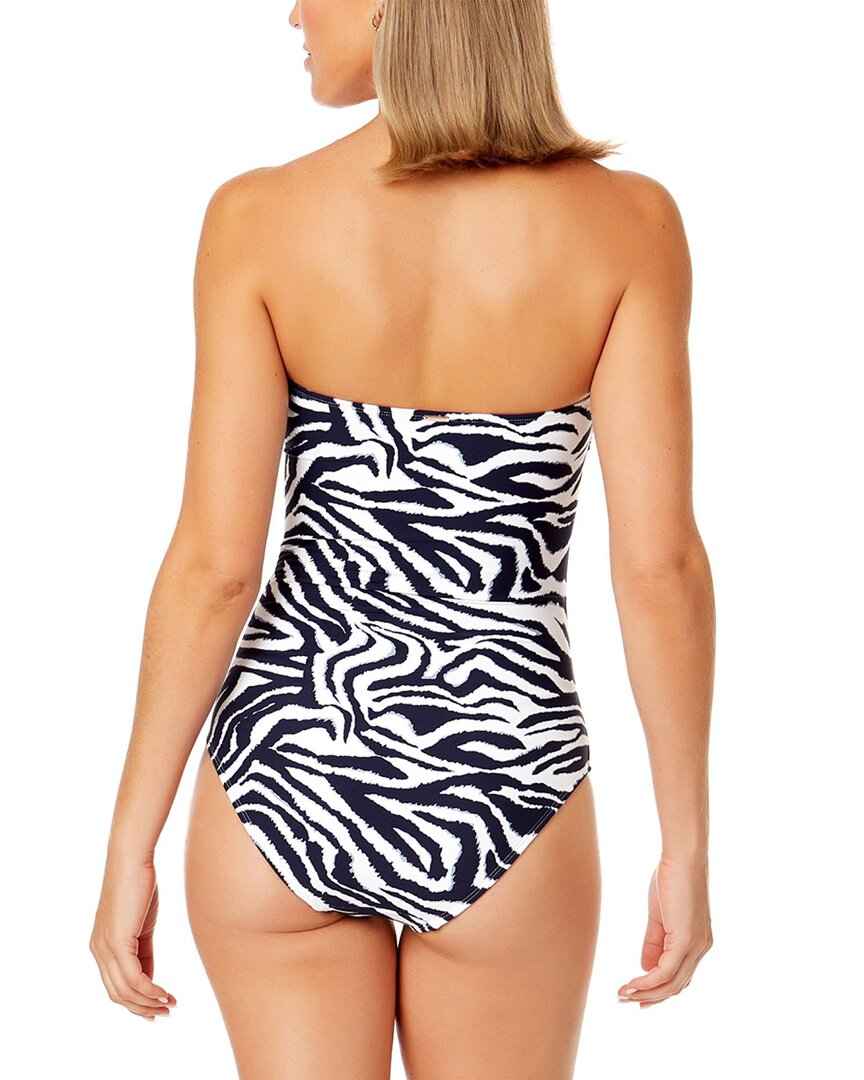 Anne Cole Twist Front Strapless One-Piece