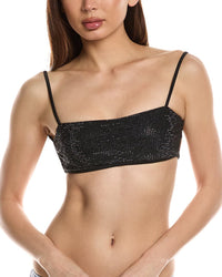 Simkhai Macy Bandeau Bikini Top Black