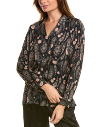 The Kooples Satin Shirt Black