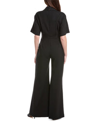 Carolina Herrera Button-Down Wool-Blend Jumpsuit