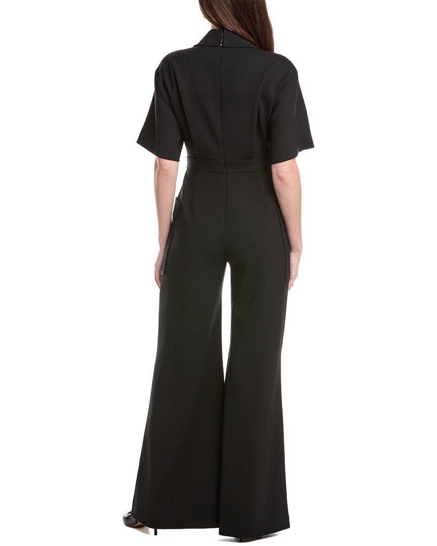 Carolina Herrera Button-Down Wool-Blend Jumpsuit