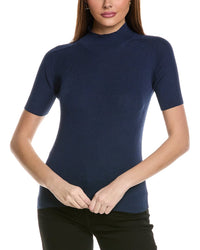 Lafayette 148 New York Lafayette 148 New York Stand Collar Silk-Blend Sweater