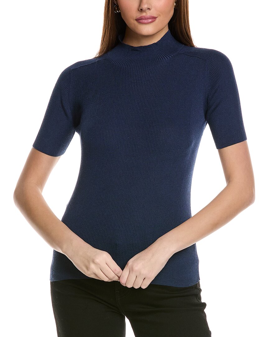 Lafayette 148 New York Lafayette 148 New York Stand Collar Silk-Blend Sweater