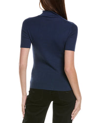 Lafayette 148 New York Lafayette 148 New York Stand Collar Silk-Blend Sweater