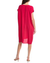 Eileen Fisher V-Neck Silk Dress