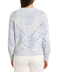 Nic + Zoe Pointelle Cord Sweater