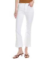 7 For All Mankind High-Waist Casablanca Slim Kick Jean White