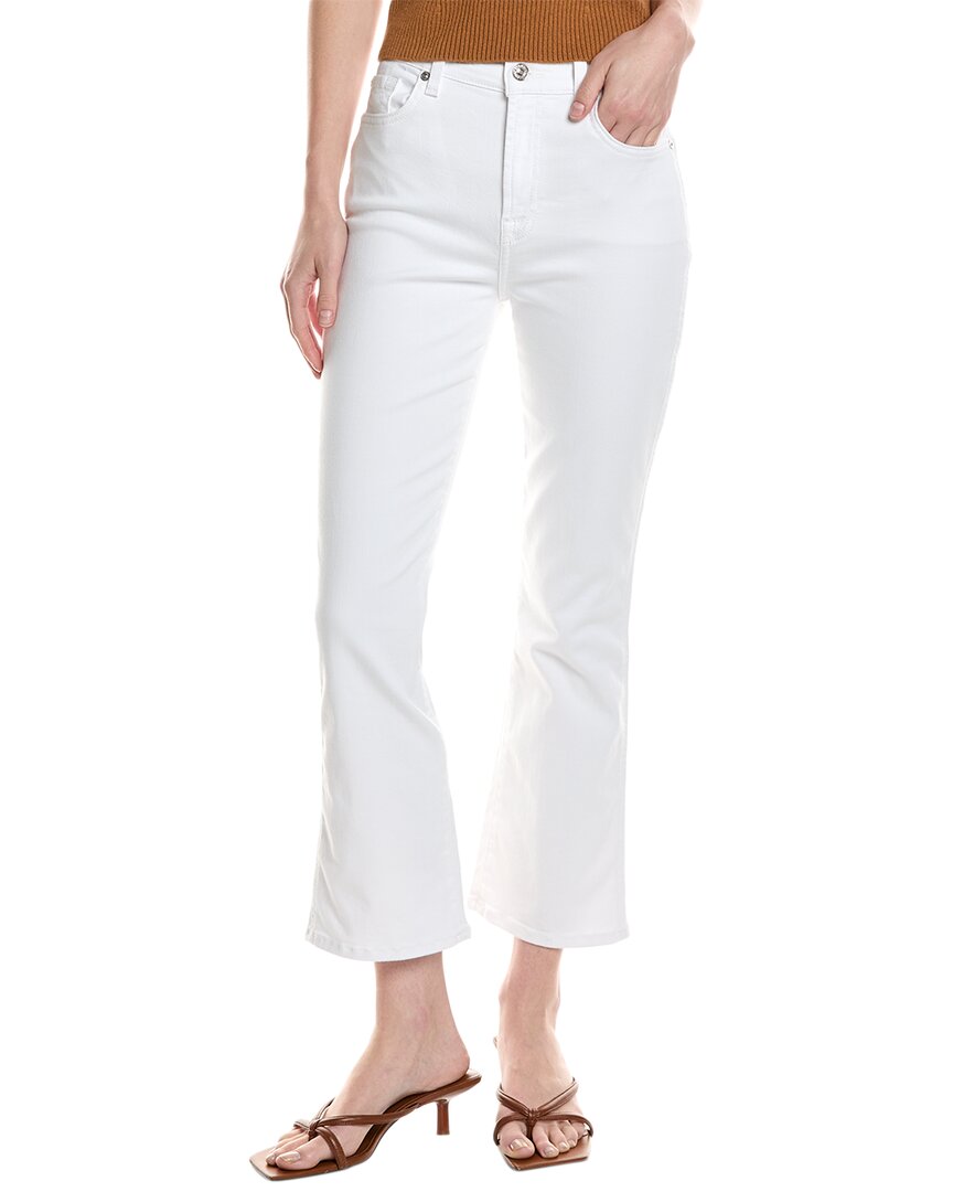 7 For All Mankind High-Waist Casablanca Slim Kick Jean White