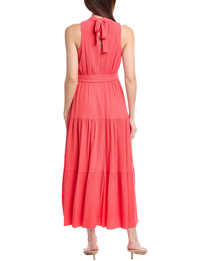 Anne Klein Petite Tiered Tie-Neck Maxi Dress