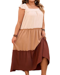 Romanissa Dress Brown Multi Regular 0 (XS)