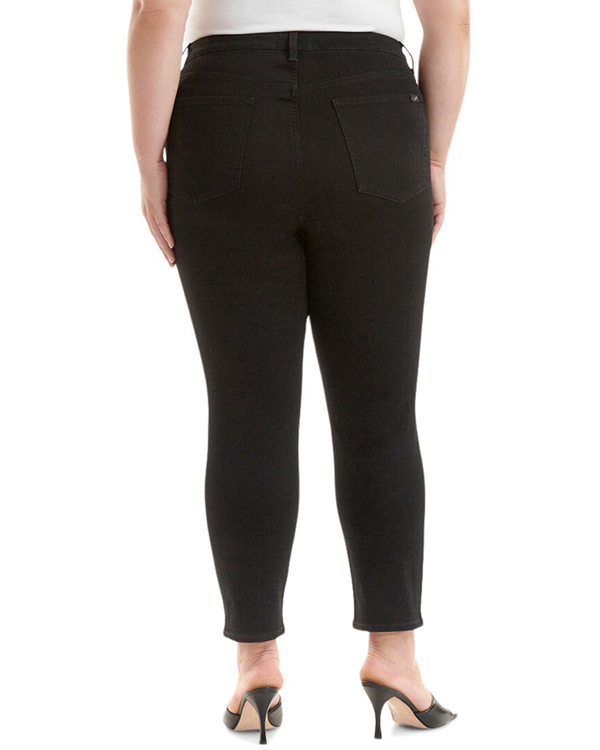Jen7 Plus Black High-Rise Ankle Skinny Jean
