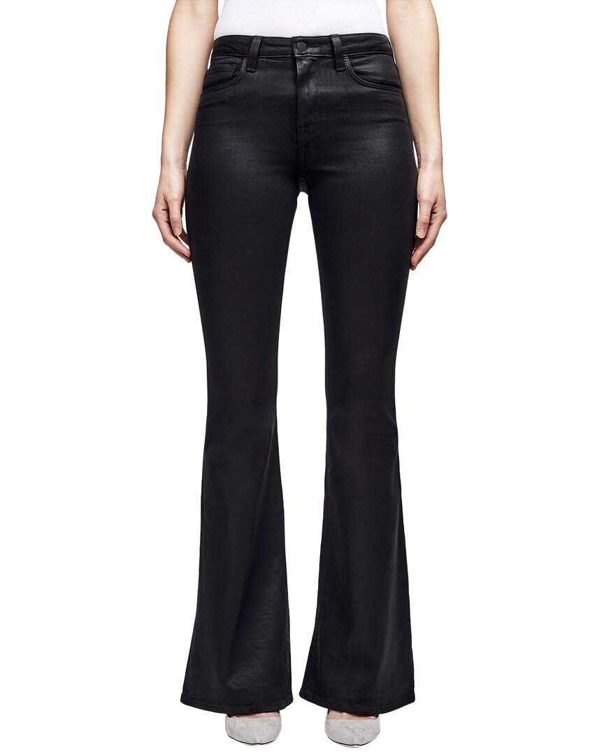 L'agence Bell High-Rise Flare Jean Noir Coated Jean