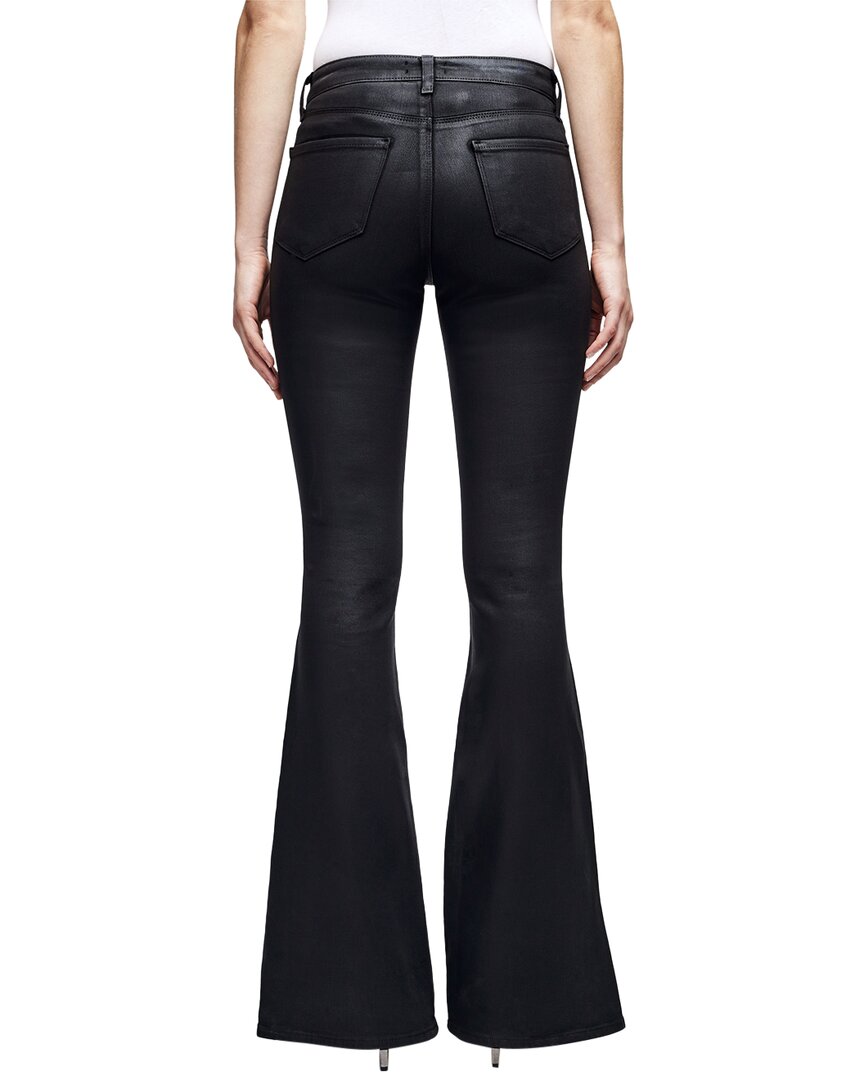 L'agence Bell High-Rise Flare Jean Noir Coated Jean