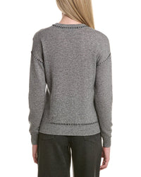 Bruno Magli Whipstitch Wool & Cashmere-Blend Sweater