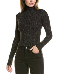 Enza Costa Cropped Turtleneck Black Regular 12 (L)