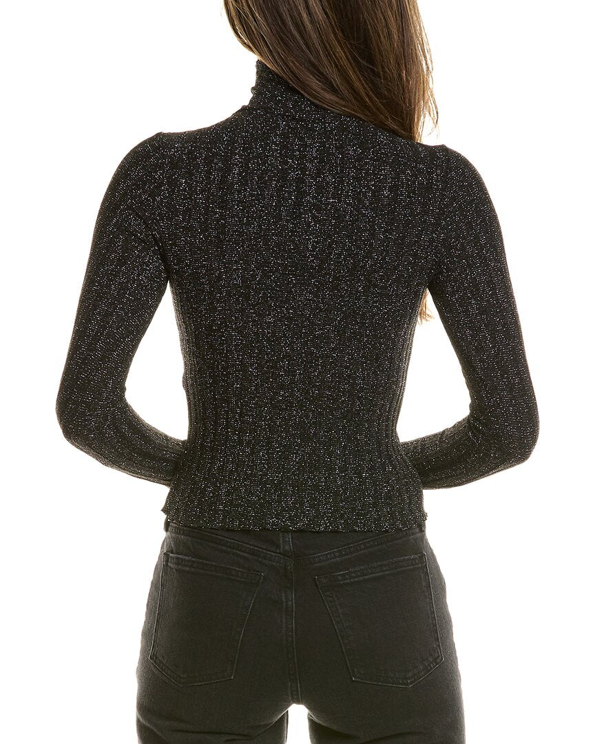 Enza Costa Cropped Turtleneck
