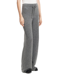 Theory Cashmere & Wool-Blend Cozy Track Pant Grey