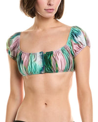 Montce Dye Bandita Bikini Top Green