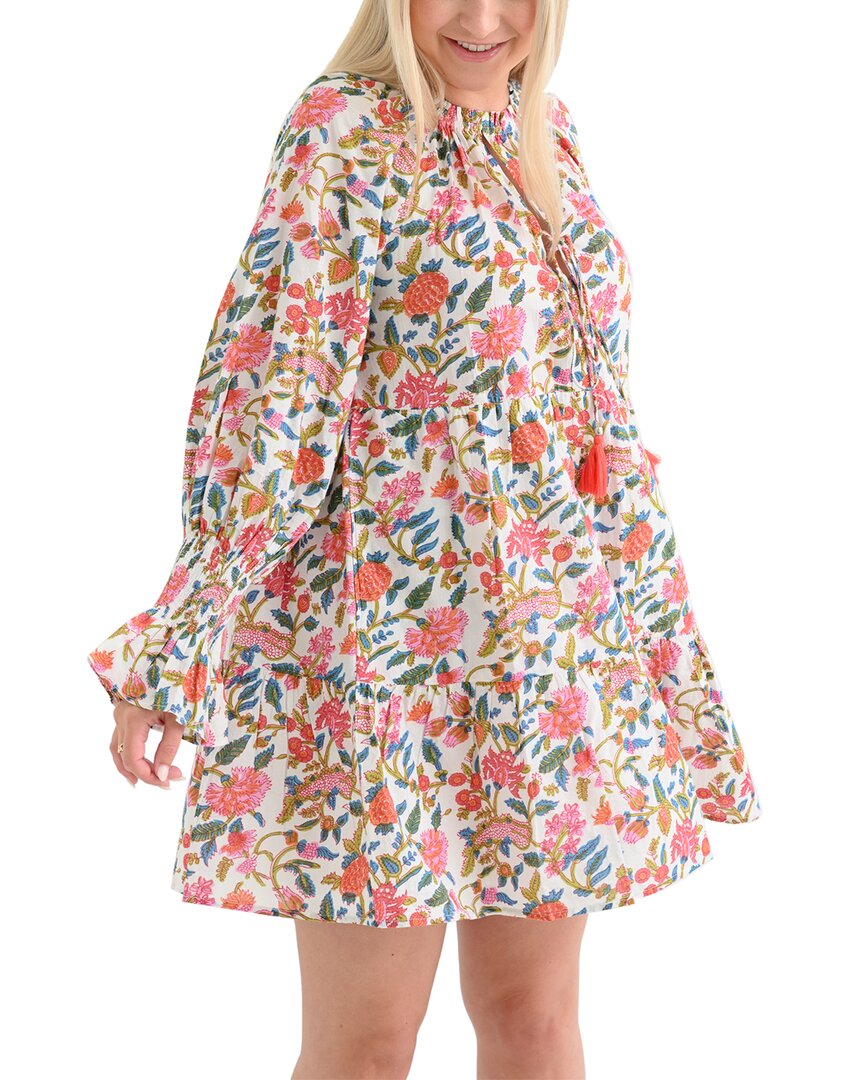 Pomegranate Flounce Dress