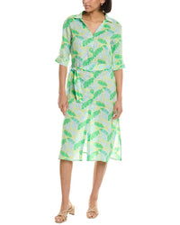 Hiho Lucy Linen Dress Green Regular 0 (XS)