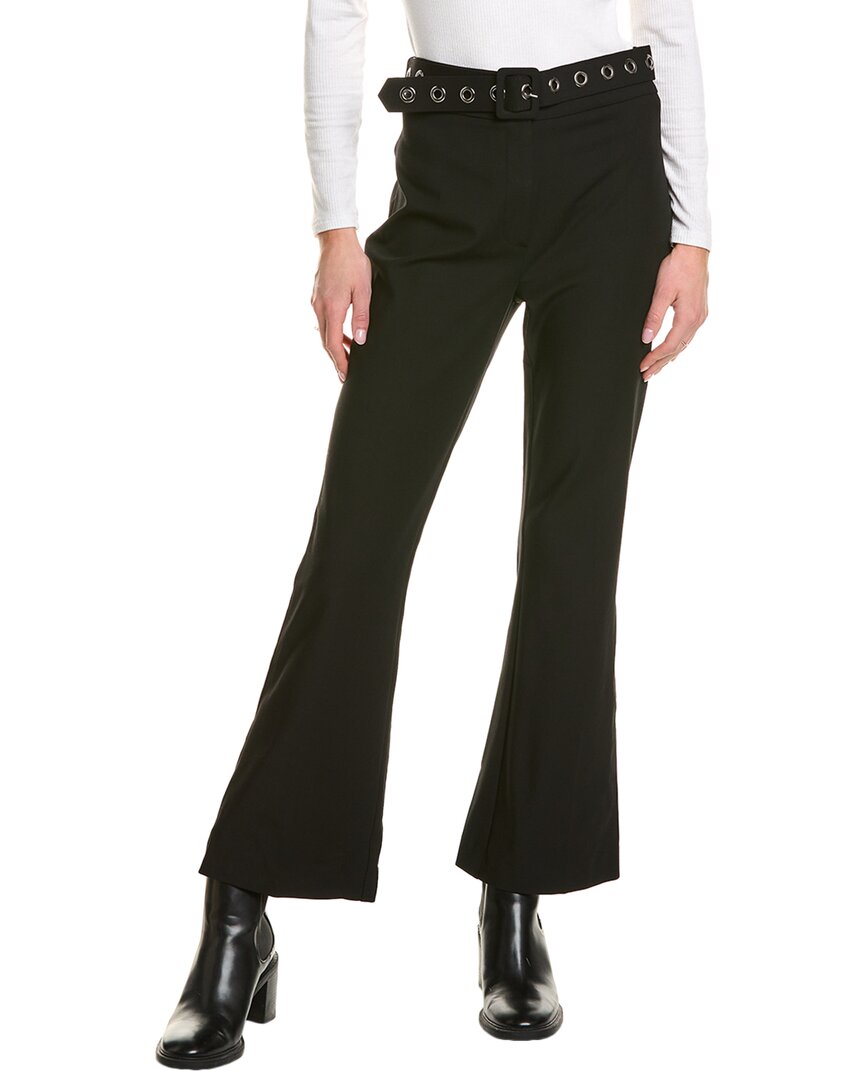 Theo The Label Gaia Grommet Belt Cropped Boot Pant Regular 12 (L) Black