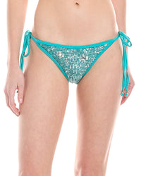 Patbo Sequin Bikini Bottom Blue Regular 8 (M)