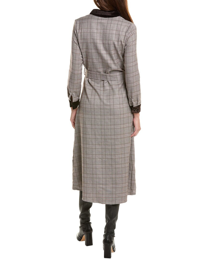 Yal New York Plaid Shirtdress