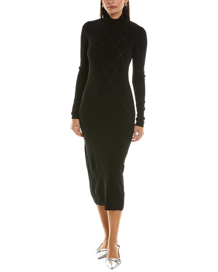 Proenza Schouler White Label Pointelle Sheath Dress Black Regular 0 (XS)