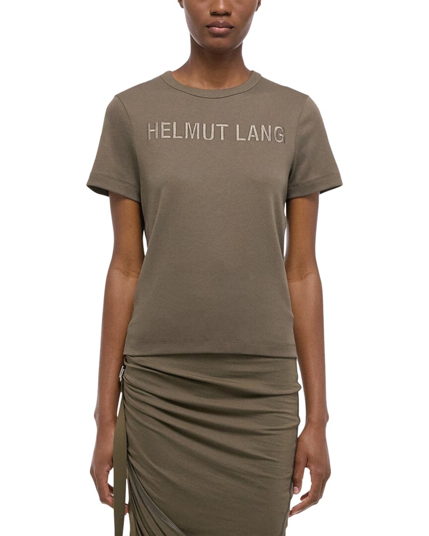 Helmut Lang Logo Slim Tee Green
