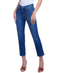 L'agence Alexia High-Rise Crop Cigarette Jean