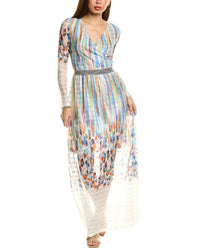 M Missoni Lace Wool-Blend Maxi Dress White