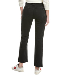 Paige Knockout Onyx Cloud Destructed Tapered Leg Jean