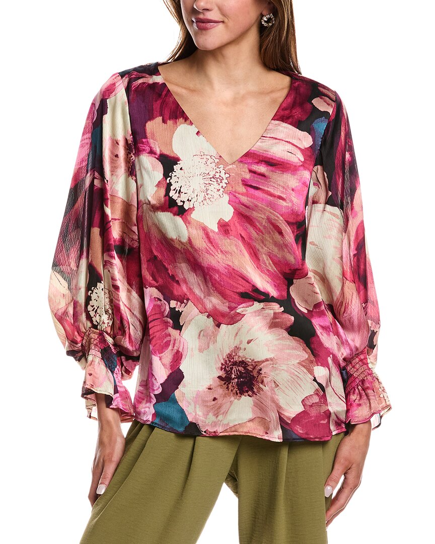 Vince Camuto V-Neck Balloon Sleeve Blouse