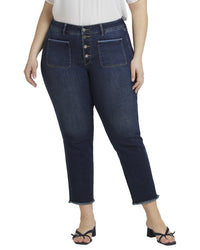 Nydj Plus Marilyn Lotus Gardens Ankle Crop Jean Multi