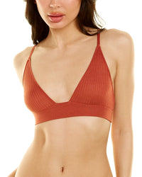 Dodo Bar Or Willa Silk Knit Bra Red 42