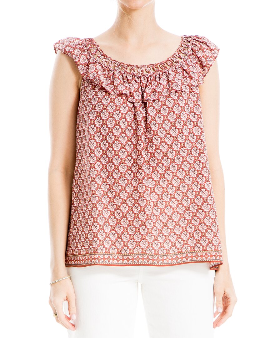 Max Studio Flutter Sleeve Top Multi Regular 0 (XS)