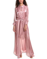 Beulah Maxi Shirtdress Pink