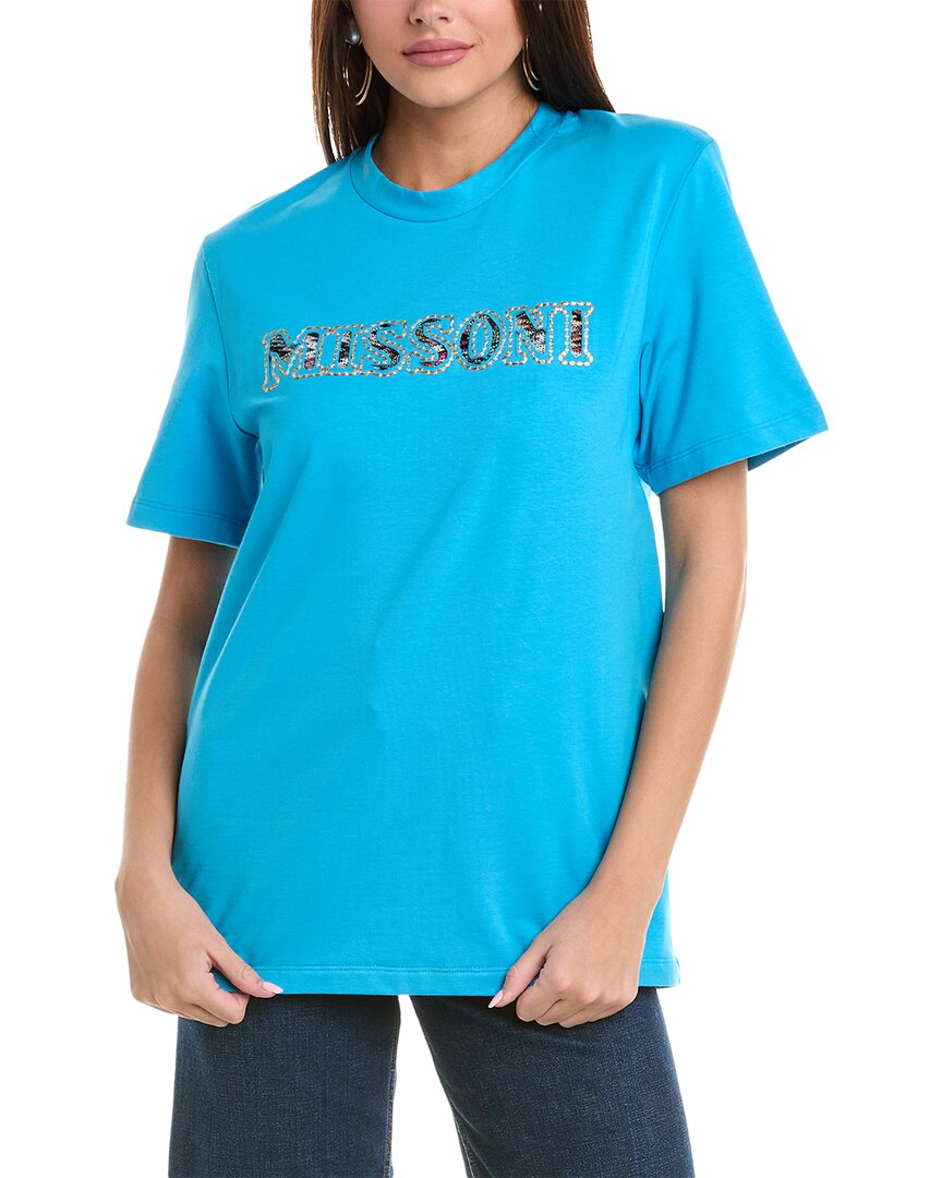 M Missoni T-Shirt Regular 0 (XS) Blue
