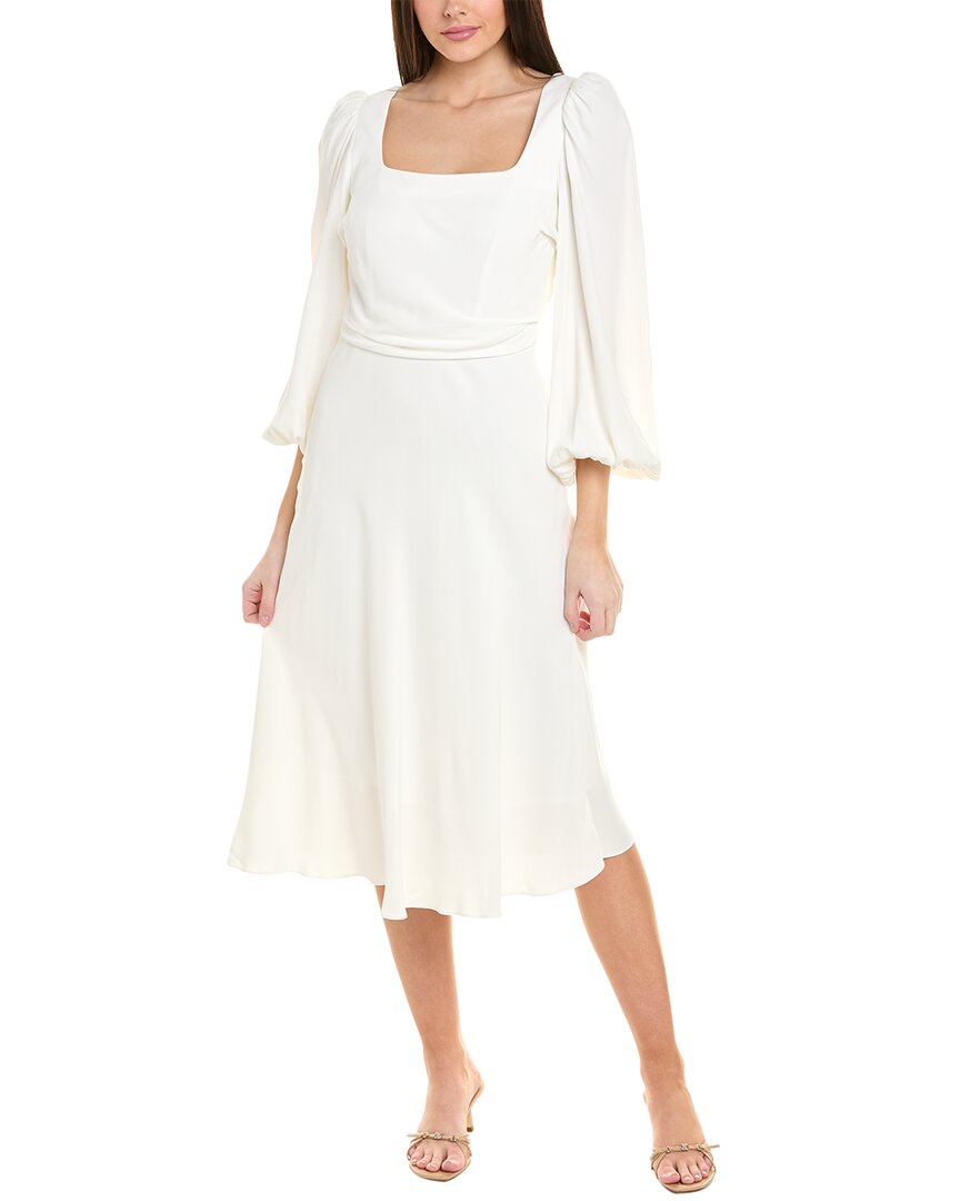 Ungaro Margot Midi Dress White Regular 0 (XS)
