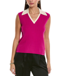 St. John Collared Shell Pink